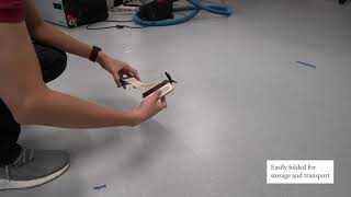 Flexible foldable monocopter flies with just one motor and one wing, and fits in your pocket