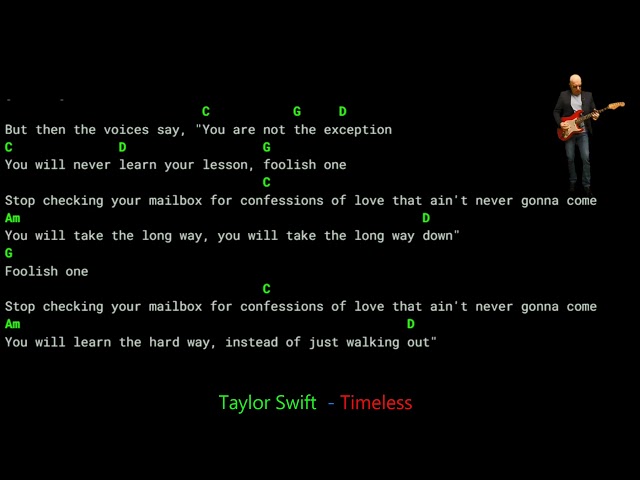 Taylor Swift - Foolish One - Lyrics Chords Vocals class=