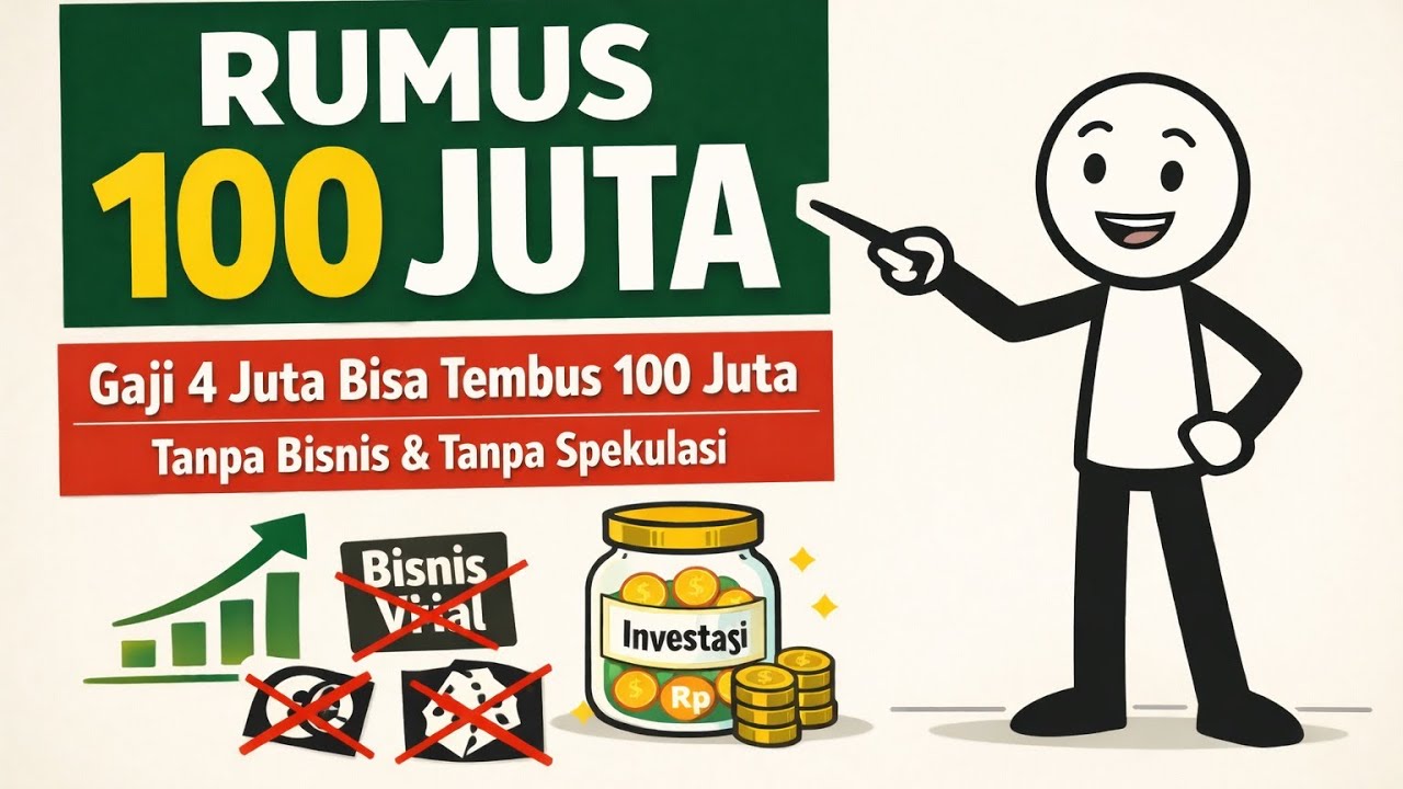 Rumus Tabungan 100 Juta Walau Gaji Cuma UMR