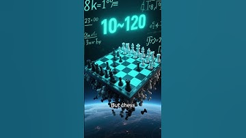 There are more possible chess games than atoms in the knownuniverse#fact#didyouknow #knowleadge#ai