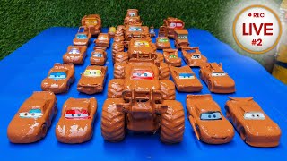 Clean up muddy minicars \& disney pixar car convoys! Play in the garden