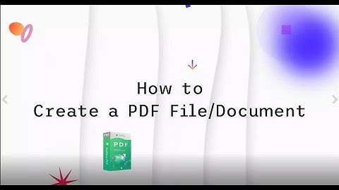 How to Create a PDF File/Document(editable PDF)for Free