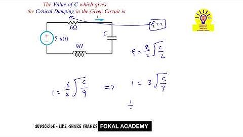 Circuit analysis solved problem | Critical damping circuit | Damping ratio Circuit solved problems