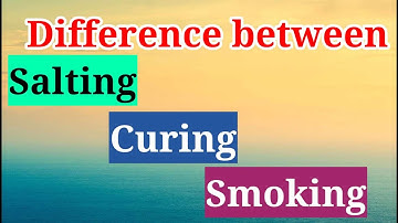 Salting, Curing and Smoking