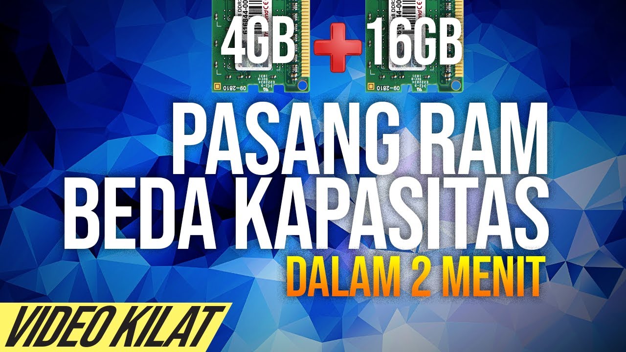 New Update Memasang RAM berbeda Kapasitas - BISA GAK YA?