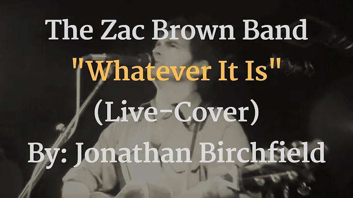 Whatever It Is Live 2018 | Zac Brown Band (Cover) ...
