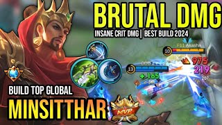 MINSITTHAR BEST BUILD 2024 | BUILD TOP GLOBAL MINSITTHAR GAMEPLAY | MOBILE LEGENDS✓