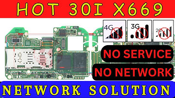 Infinix Hot 30i X669 No Network | No Service Issue | Schematic Hardware Solution | DMR solution