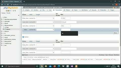 Tutorial Membuat Database Perpustakaan
