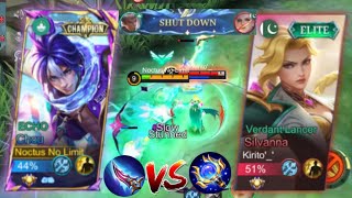 SUPREME CHOU VS TOP GLOBAL SILVANNA IN RANK WHO WILL WIN? | Mlbb Chou Vs Silvanna (Intense Match)