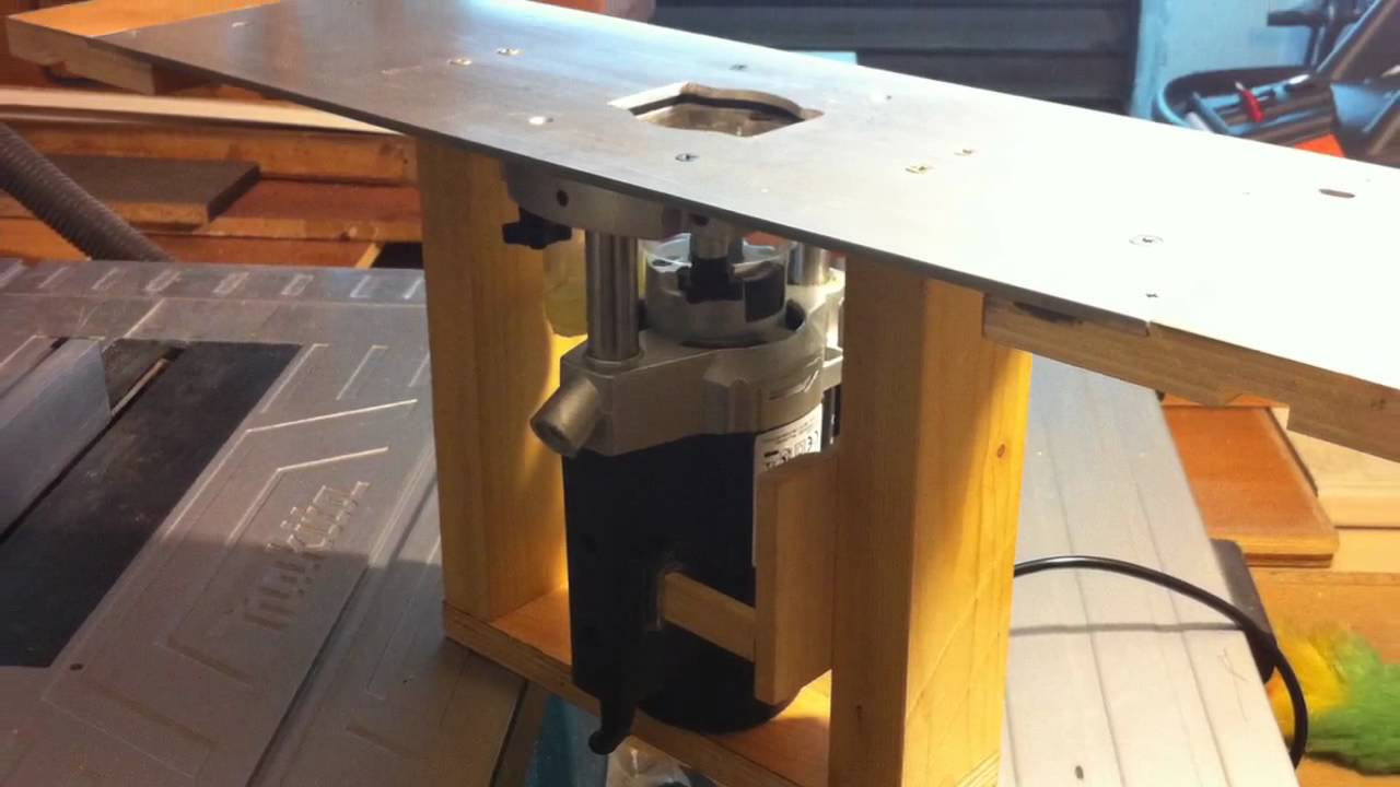 Fai da te il banco fresa ,makita, fresatrice , fresatura legno ... Tavoli da falegname