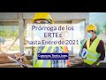 Prórroga de los ERTEs hasta el 31 de Enero de 2021