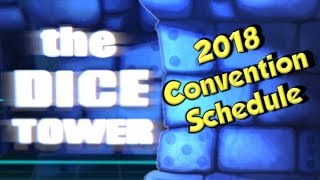 2018 Convention Schedule with Tom Vasel