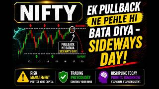 How I Trade NIFTY Daily | Ek Pullback ne Pehle Hi Bata Diya – Sideways Day!