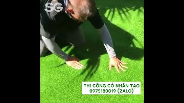 Cách thi công trải thảm cỏ nhân tạo sân vườn | Cỏ nhân tạo SG