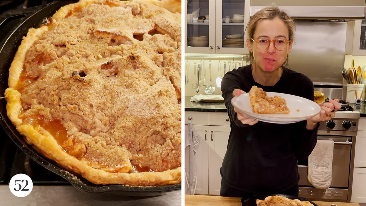 Cast-Iron Skillet Apple Crumb Pie | Amanda Messes Up In The Kitchen | Food52