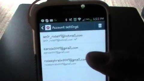 Turn off/on your email notifications on Android Device