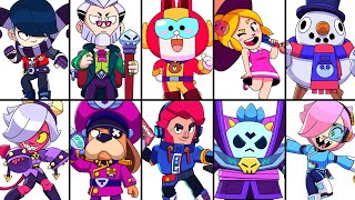 Drawing Brawl Stars Random Skins - Speed Drawing. Part 2