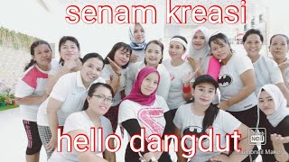 senam kreasi, hello dangdut,, Rita Sugiarto