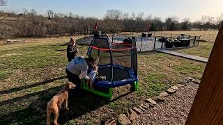 Liv on new Trampoline