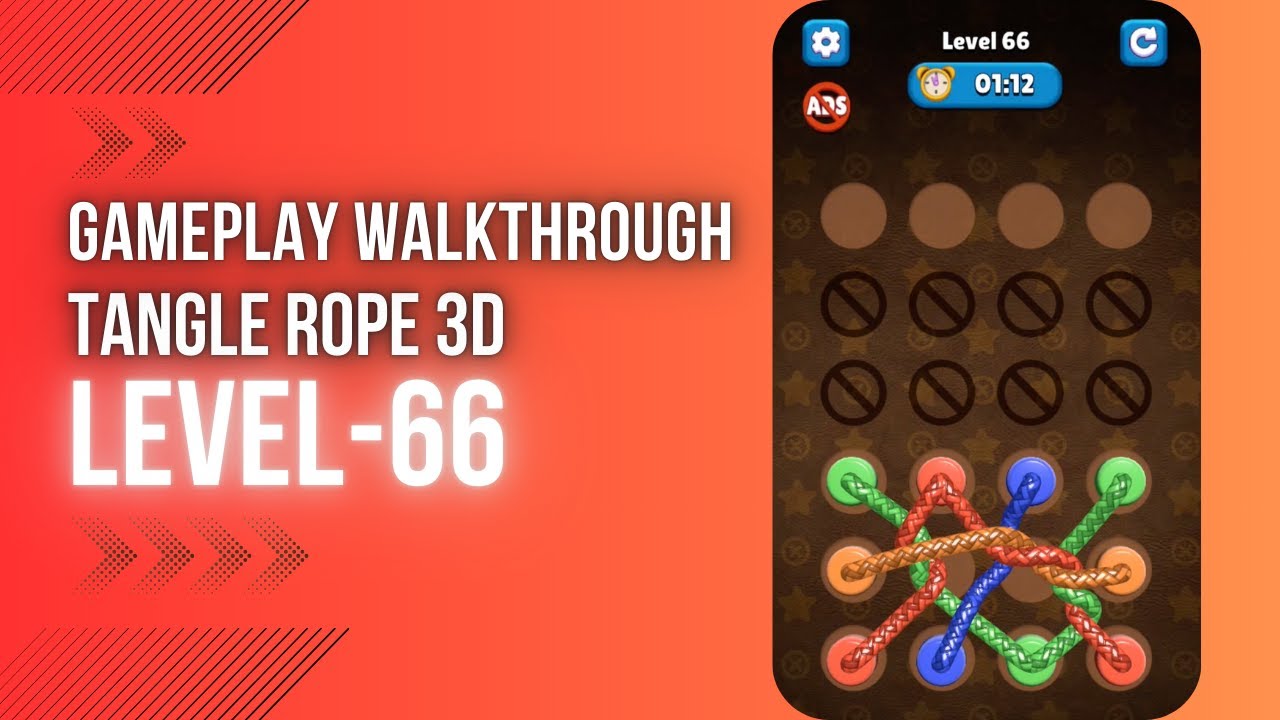 TANGLE ROPE 3D : LEVEL 66 WALKTHROUGH - YouTube