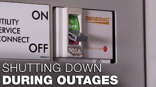 Shutting Down During Outages