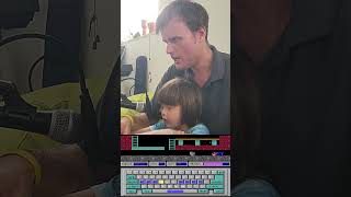 Teaching my 4 year old son to type using old DOS games got intense.