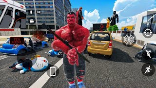 Red Hulk Crime City Destroyer 😱 | Open World Action Game screenshot 5