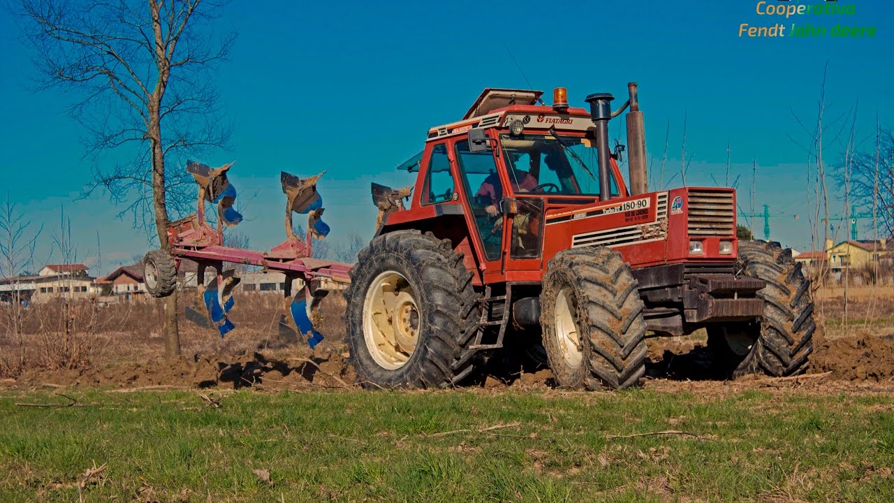 Fiatagri 180-90+De Franceschi Trivomere|Aratura| ᴴᴰ