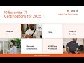 🎯Top 10 IT Certifications to Launch or Boost Your Tech Career in 2025