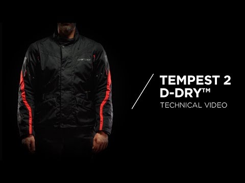 Dainese Tempest 2 D-Dry Χειμερινό Ανδρικό Μπουφάν Μηχανής Cordura Αδιάβροχο Black/black/Ebony