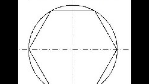 How to construct a hexagon given the distance across corners