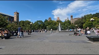 WASHINGTON SQUARE PARK NYC Quick Walkthrough Including Sketchy Corner to AVOID!