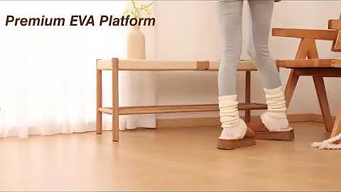 Litfun Women's Fuzzy Memory Foam Slippers Fluffy Winter Slippers