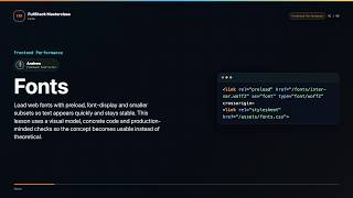 Fonts Explained | FullStack Masterclass Frontend Performance Course