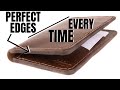 How To: Burnish Vegetable-Tan Leather Edges "PERFECTLY"