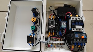 Tủ điện máy bơm tự động nguồn phao 12vdc có chức năng bảo về motor
