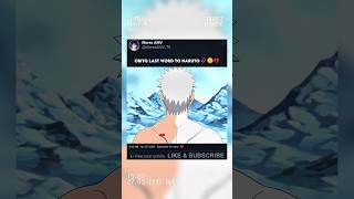 Obitos Last Word To Naruto