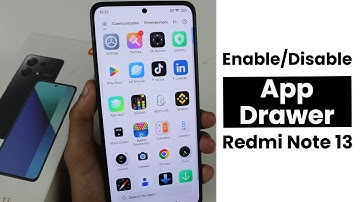 Enable App Drawer In Redmi Note 13 | App Drawer Settings