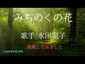曲名/みちのくの花 歌手/水田竜子 キー/-2 cover