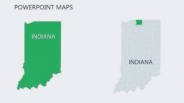 How to Create Indiana Counties PowerPoint Map | Free Template