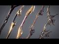 Bows and Arrows 3d models Set. 3dsMax Preview