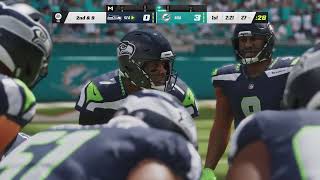 Seahawks vs Dolphins Madden 23 Gameplay