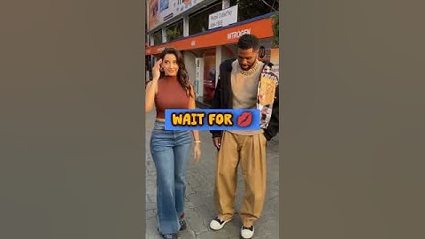Thumbnail of "😍 Nora Fatehi & Jason Derulo 🔥 Passionate Kiss 💋❤️ #vairalshort "
