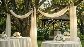 Magical Garden Wedding at Sunset ✨ Romantic Wedding Ambience with Twinkling Lights | 140 Minutes