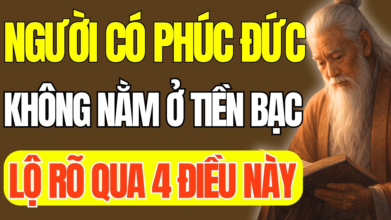 Cổ Nhân Dạy: Phúc Đức Không Nằm Ở Tiền Bạc, Mà Lộ Rõ Qua 4 Điều Này | Triết Lý Cuộc Sống