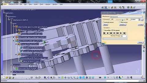 reciprocating mechanism (catia dmu)