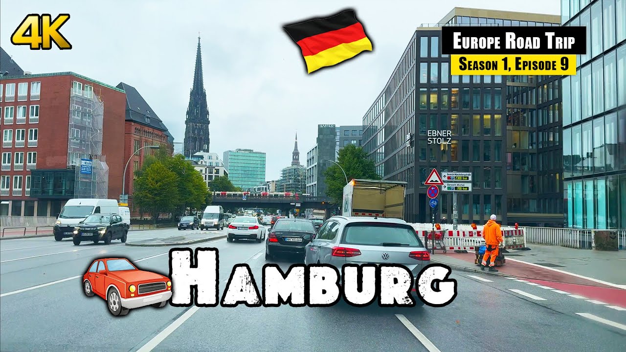 The City of Bridges - Hamburg 🇩🇪 4K City Tour | Europe Road Trip, S1 Ep9