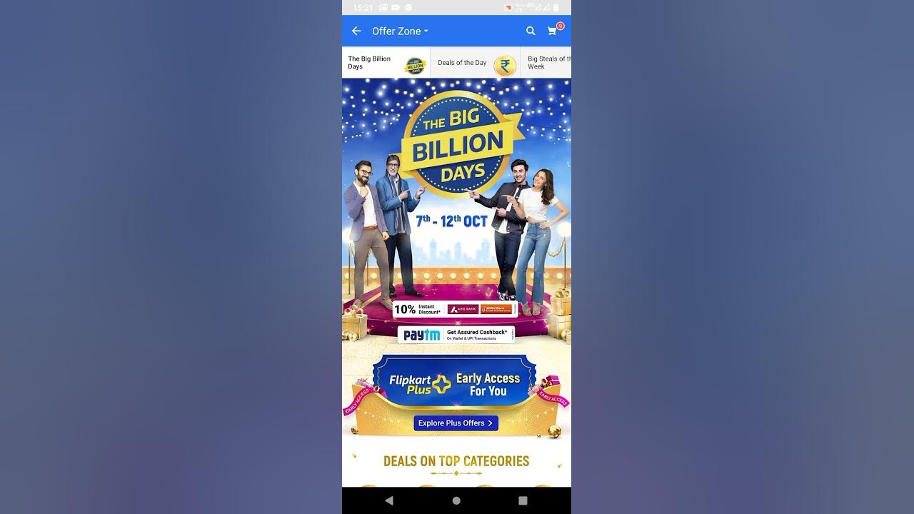 Flipkart Big Billion Day Date Announced YouTube