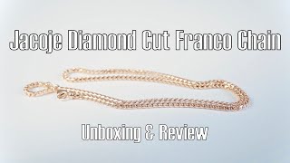 Jacoje 14K 24" 3mm Diamond Cut Franco Chain UNBOXING & REVIEW